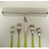 FIESTA CHARTREUSE SWIRL FLATWARE 5 Pc Set From "New 1999