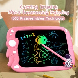 PYTTUR 9 Inch LCD Writing Tablet for Kids Erasable Kid Drawing Pad Reusable Colorful Electronic Doodle Board for Toddler Educational and Learning Toys for Boy and Girls