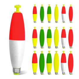 YOTO Weighted Fishing Bobbers丨Snap-On Peg Floats丨EVA Foam Spring Fishing Corks for Crappie Panfish Catfish丨1.5in-2in-3in