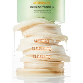 BRING GREEN Artemisia Cera Calming Moisture Toner Pad | Vegan Daily Skincare Routine for Redness Relief, Skin Balancing, Extra Calming, Exfoliating, Mask Sheet Type Toner Pads, 90 Count
