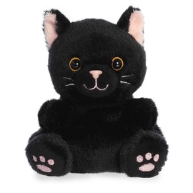 Aurora® Adorable Palm Pals™ Twilight Black Cat™ Stuffed Animal - Pocket-Sized Play - Collectable Fun - 5 Inches