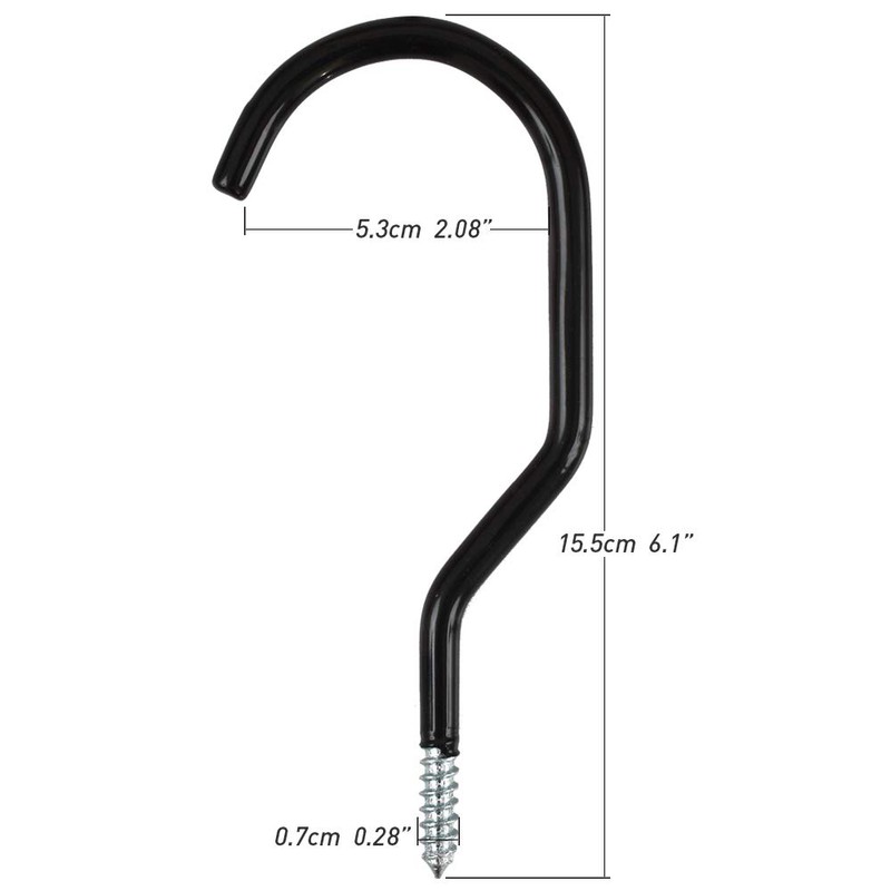 Cozihom Stainless Steel Heavy Duty Bike Storage Hook Set, Garage