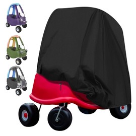 RICHIE Outdoor Kids Ride-On car cover, Car Toys, 100x50x100cm Foot to Floor Slider car cover,toddler toys,Water Resistant,Snowproof -Black
