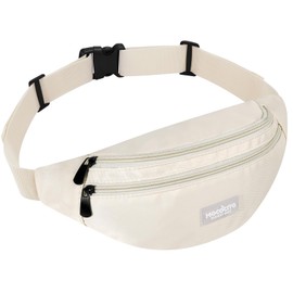 MOCOCITO Bumbags Waist Fanny Pack for Men Women Waterproof Waist Bumbag Travel Money Belt Fashion Bum Bag with3 Zip Pockets and Adjustable Belt for Sport Running Hiking Jogging,Dog Walking