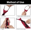 AUYAO Men's Ties, Plain Classic Pre-Tied Knot Tie 8 cm,