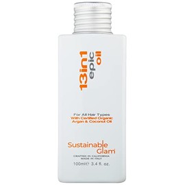 Tratamiento de aceite épico 13 en 1 con aceite de argán y coco, vegano, sin sulfatos, sin parabenos, sin aceite mineral