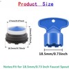 6 PCS 18.5mm Faucet Aerators with 2 Removal Tools –