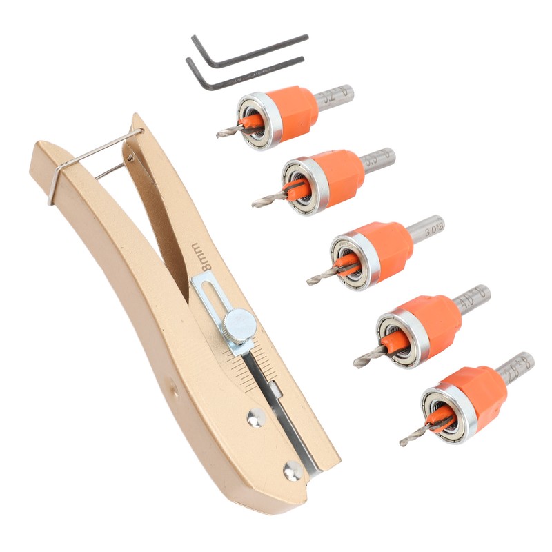 6PCS Set Countersink Drill Bit Set Multifunctional Adjustable Tapered Drill