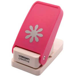 Vaessen Creative Heavy Duty Maxi, Daisy, Strong Punch for Paper, Cork, Foam, Shrink Plastic and Other Craft Supplies, Cut-Out Size 3.75 cm in Diameter, Pin