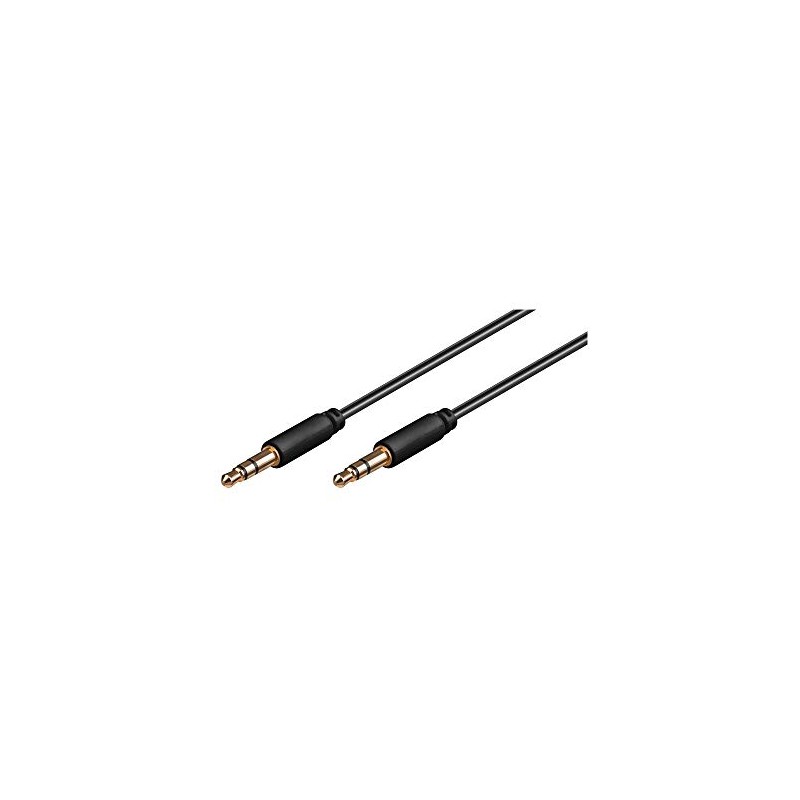 Goobay 69117 AUX Audio Connector Cable, 3.5 mm Stereo, 3-Pin,