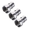 sourcing map 3 x Tap Tap Quick Connector Brass G1/2