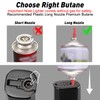 Kantion Cigar Lighter, 4 Jet Flame Torch Lighter Refillable Butane