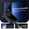 LOQRON Smart Key Box - Advanced Fingerprint Recognition, App Control,