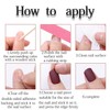 Spring Press on Nails Medium Coffin ZWENJIE Fake Nails with