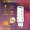 Cxyemt G9 LED Bulb Dimmable 2W Equivalent 20W 25W, 12