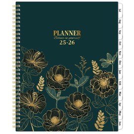 Planner 2025-2026 - 2025-2026 Planner Weekly and Monthly, Academic Planners 2025-2026, Elegant Floral Design, 8.5" x 11"