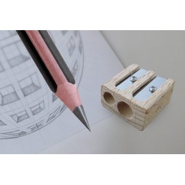 Koala Tools | Double Pencil Sharpener (Small & Large Hole) - for Regular or Jumbo Graphite & Colored Pencils - Mini, Manual, Hand-Held Sharpener (Works with Koala Tools Bear Claw Pencils)