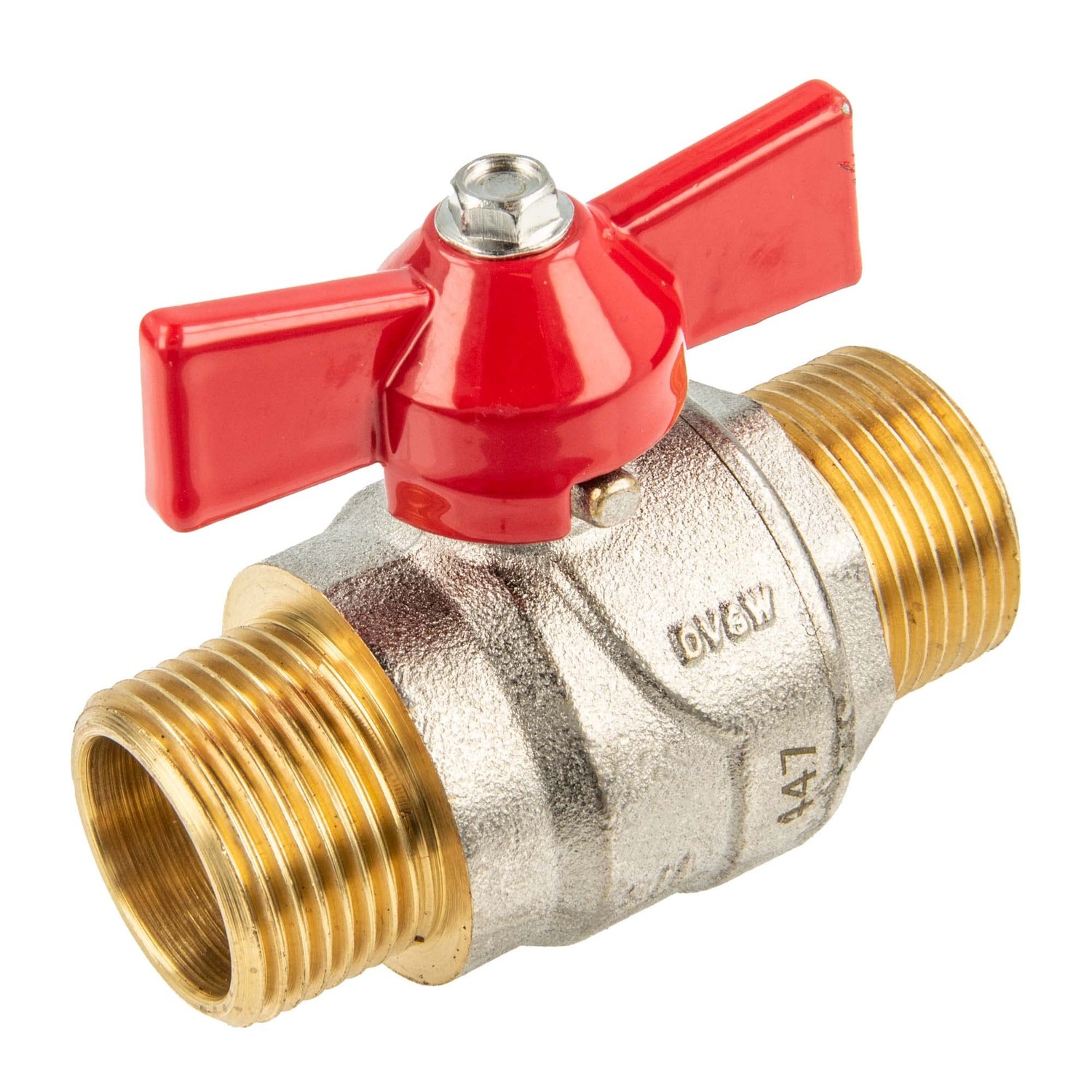 tecuro Ball Valve, Male Thread on Both Sides G 1 Inch (DN 25) Wing ...