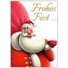 BREITENWERK A4 XXL Christmas Card Santa Claus with Envelope -