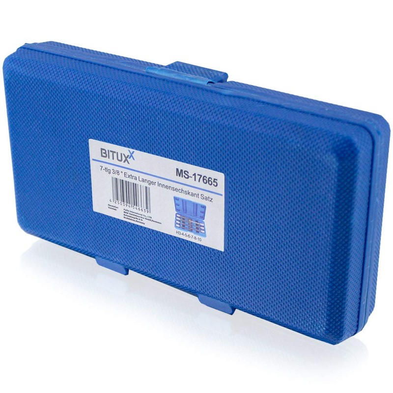 BITUXX 7-Piece Hexagon Socket Set Socket Tool Bit Set Nuts