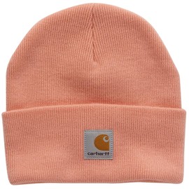 Carhartt Unisex Kids' Knit Beanie Watch Hat, Peach Amber