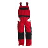 Engelbert Strauss Children's Work Overalls - Red/black, size: 146-152