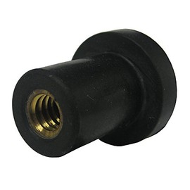 Rubber-NUT Threaded Inserts, 1/4"-20 Thread Size, .015-.111 Grip Range (Pack of 10)