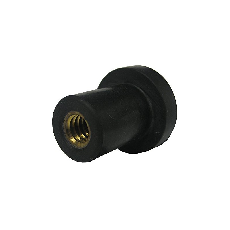 Rubber-NUT Threaded Inserts, 1/4"-20 Thread Size, .015-.111 Grip Range (Pack