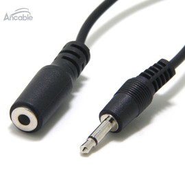 Ancable 2-Pack 6-Feet 2.5mm TS Monaural Mini Mono Audio Plug Jack Connector Male to Female Extension Cable for Harmony IR Blaster
