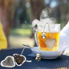 2PCS Loose Tea Infuser, Stainless Steel Heart Shaped Tea strainers