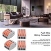 100Pcs Push Wire Wiring Connector Quick Connect Line Terminal Blocks