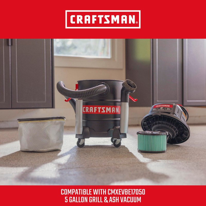 CRAFTSMAN CMXZVBE38810 Grill & Ash Vacuum Drum Filter for Cold