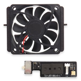 StealthWorks Fat PS2 Internal Quiet Fan Mod – 12V-Powered Sunon Super Silence Fan with 3-Speed Noise Adjust – for SCPH-39001 35001 30001R with an Original Power Supply – Clean, Solderless Install