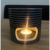 Softstone Nero Incense Burner / Tea Light with Stainless Steel