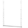STORAGE MANIAC Hanging Closet Rod, Adjustable Width and Height Closet