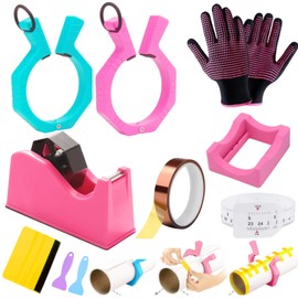 Perfect Pumbler Clamp,Tumbler Clamp for Sublimation,Cup Cradle for Crafting Tumblers,Sublimation Cup Holder Clamp for 20oz 15oz Cups,Mug Clamps,Tumbler Wrapper (Tape Dispenser+20oz Clamp)