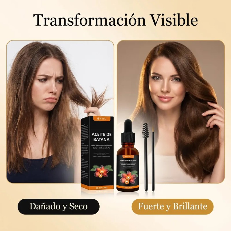 Aceite De Batana Para Cabello 2 En 1 Repara Crece