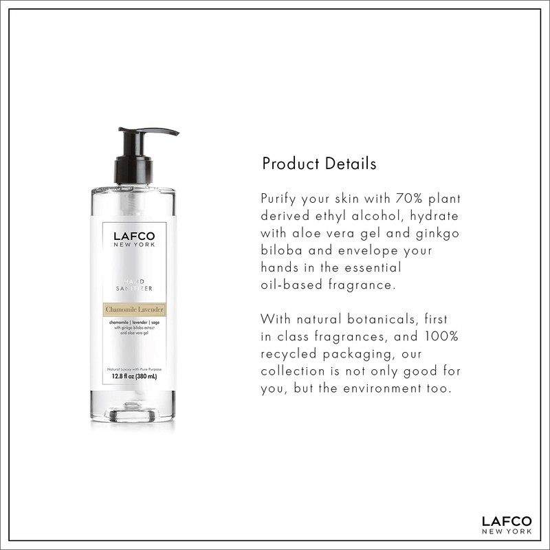 LAFCO New York 12.8 fl oz Chamomile Lavender Hand Sanitizer