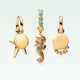 MSPOVOF Cute Animal Charms S925 Sterling Silver Pendant for Bracelets and Necklaces Women Jewellery Gift, Cubic Zirconia