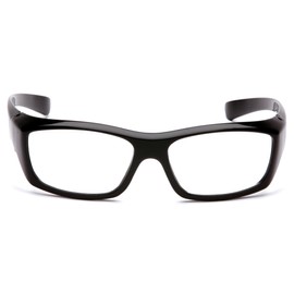 Pyramex Safety SB7910DRX Emerge Safety Glasses, Black Frame, Clear Lens