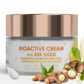 Green idea - Face Cream with Gold - Anti-Wrinkle Cream with 24k Gold - Mature Skin - Revitalising - Anti-Ageing - Moisturising Cream - Pure Gold Particles - Youthful Skin - 50ml (1)