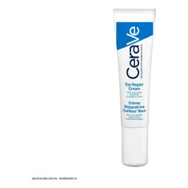 CeraVe Crema Reparadora para el Contorno de los Ojos | Fórmula Ligera | Mejora la Apariencia de las Ojeras y Bolsas | Rápida Absorción Sin Sensación Grasosa | 14ml | .5oz