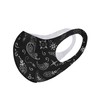 Komonee Face Mask Washable Reusable Black Paisley Dustproof Cloth Mouth