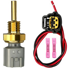 Engine Coolant Temperature Sensor 22630JA10A with 17" Wiring Harness PT2889 - Compatible with Nissan Rogue/Altima/Pathfinder (2007-2025), Infiniti QX60 (2013-2025), Frontier, Sentra, Versa