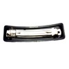 French Design Barrette Rectangular Oval 4 Inch (Black)