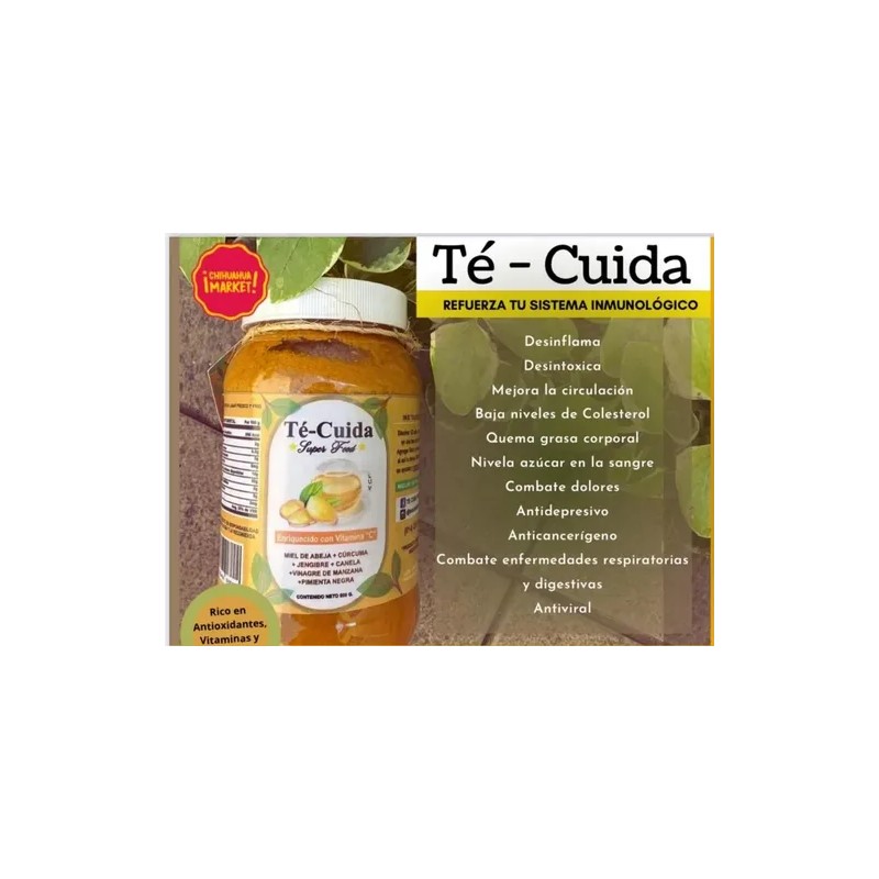 Té Cuida Pack Miel Con Cúrcuma, Jengibre Y Especias Tcm-600