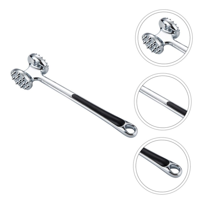 Ciieeo Beef Tenderizer Hammer Dual Sided Kitchen Mallet with Nails