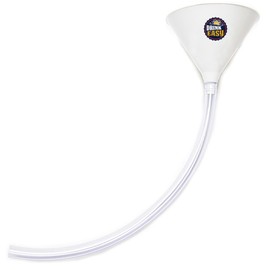 Premier Beer Bong Funnel Holds 40 Ounces, Made in The USA for Drinking Games, Bachelor and Tailgate Parties (7 Funnel Colors to Pick from) (White)