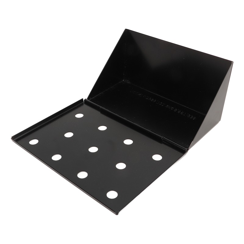 Smoker Box Black V Shape Stainless Steel Anti Stick Large