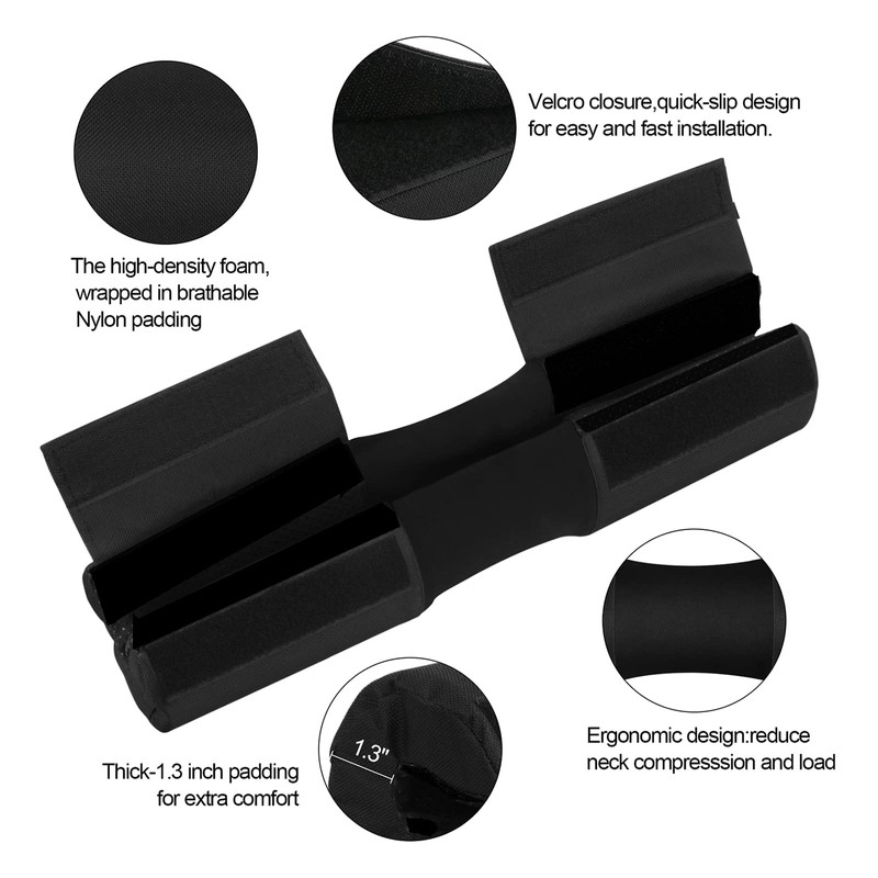 Barbell Pad Set for Squats Hip Thrusts, Barbell Weight Set
